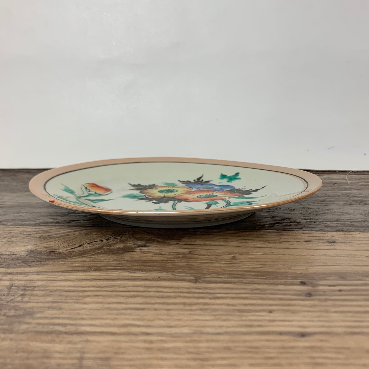 Japan Lusterware Bread Plates with Floral Pattern, Set of 4