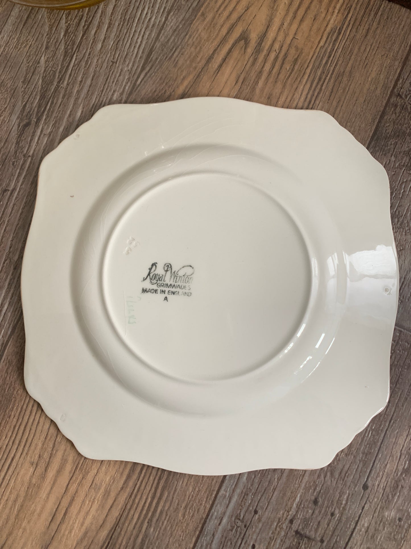 Royal Winton Antique China Plate with Raised Design Floral Pattern