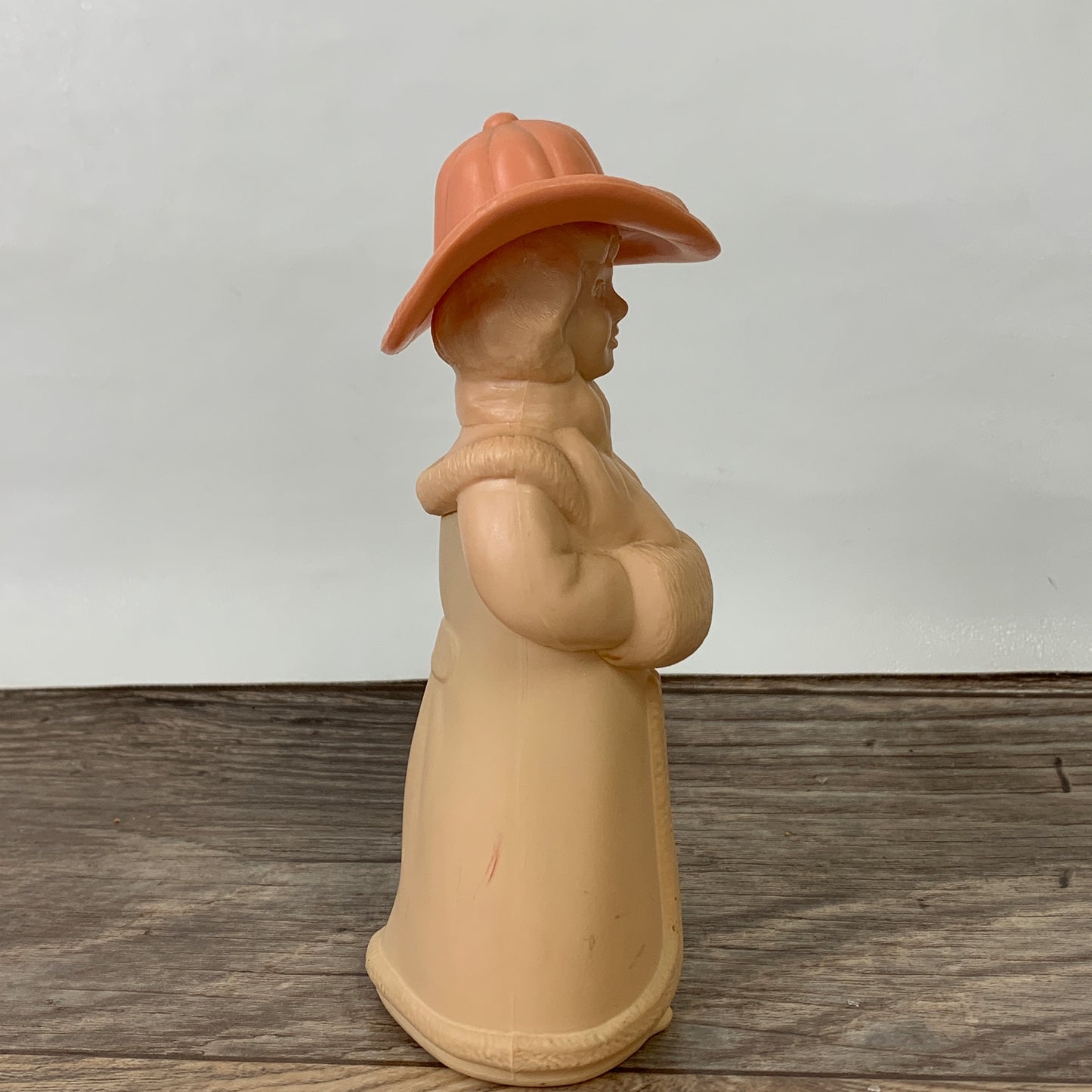 Avon Little Kate Peach Cologne Bottle, Bottle Only, Collectible Avon Lady Shaped Bottle