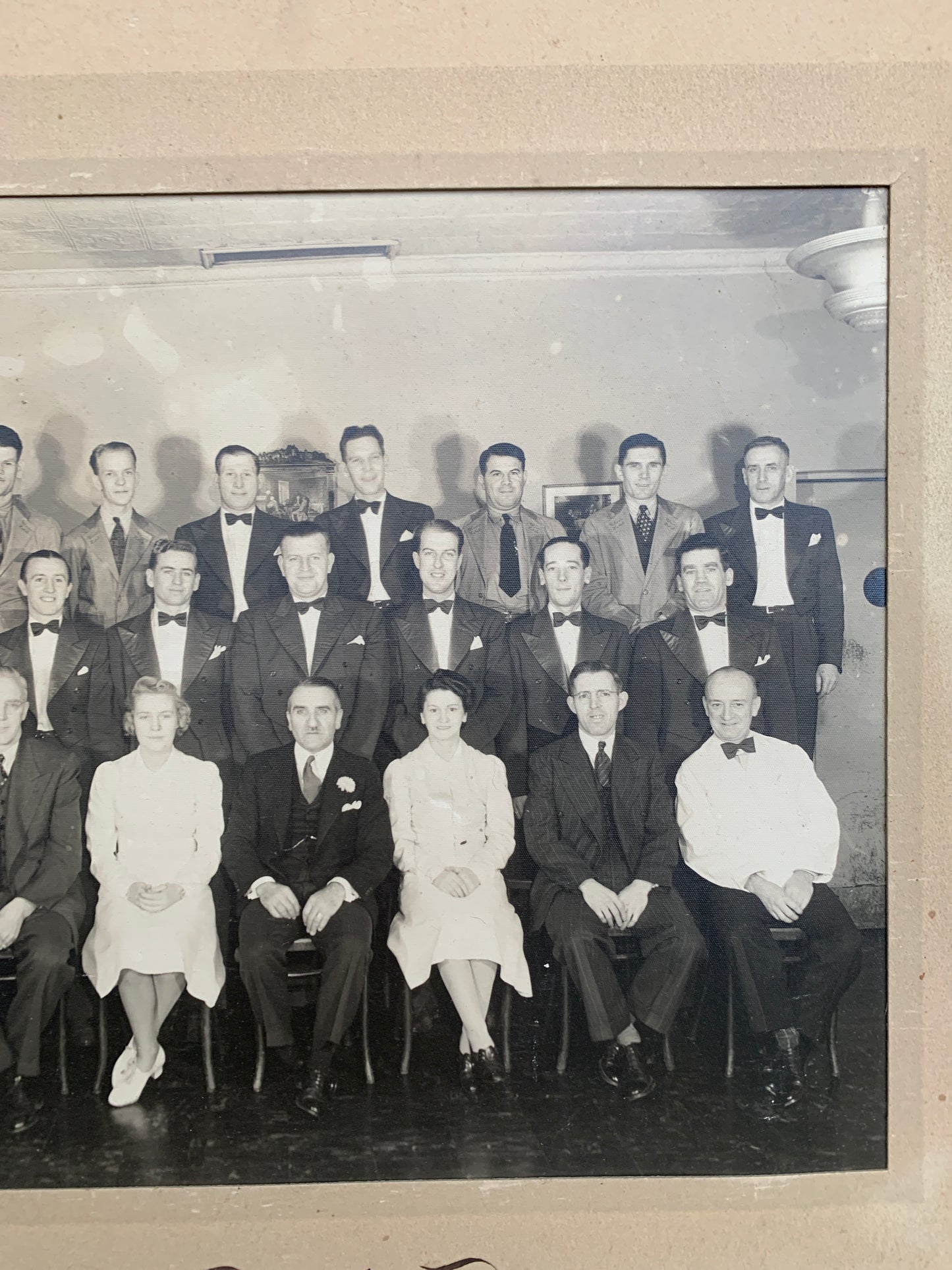 1941 Bloor Hotel Staff Vintage Photo Extra large Cabinet Card