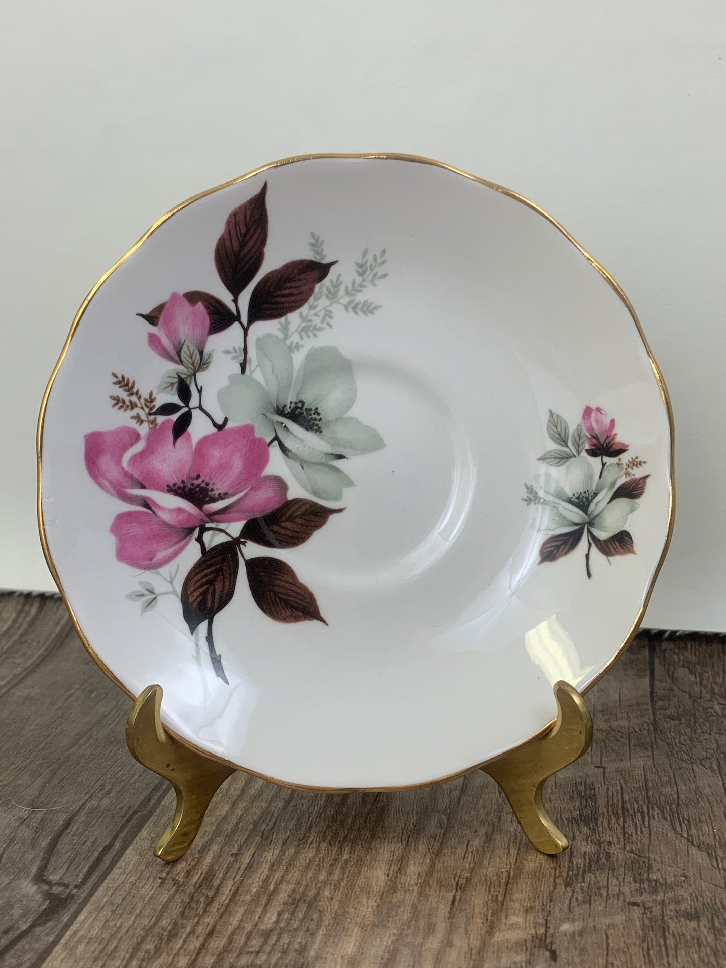 Pink and White Floral Teacup Queen Anne Tea Cup Mothers Day Gifts