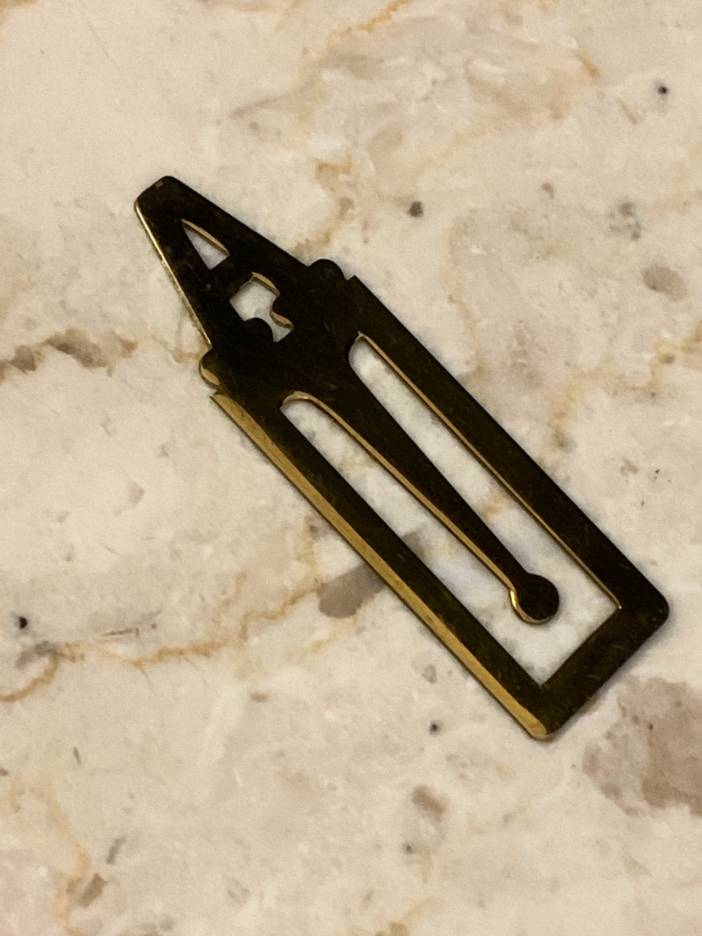 Letter A Monogram Money Clip