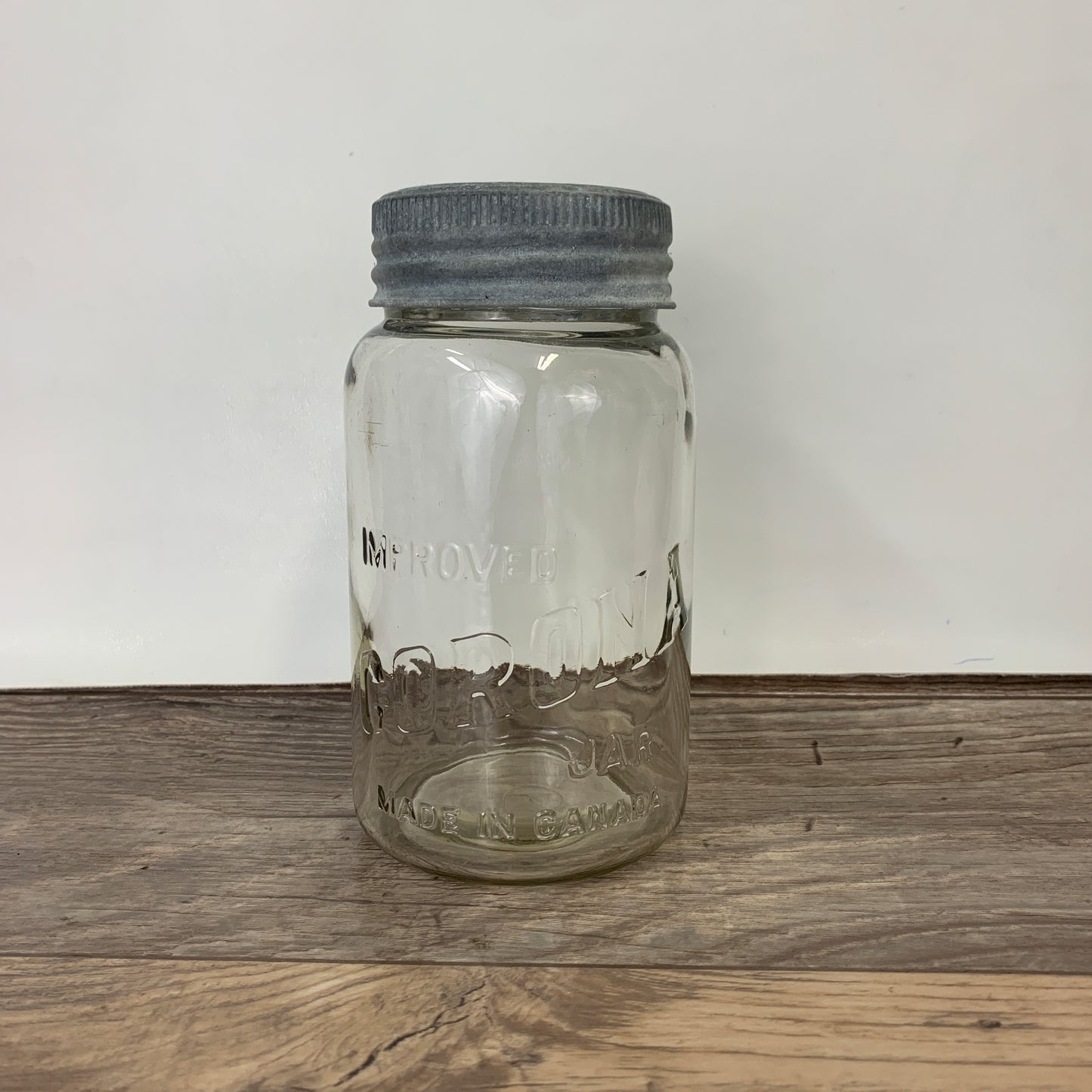 Improved Corona Made in Canada Fruit Jar Quart Size