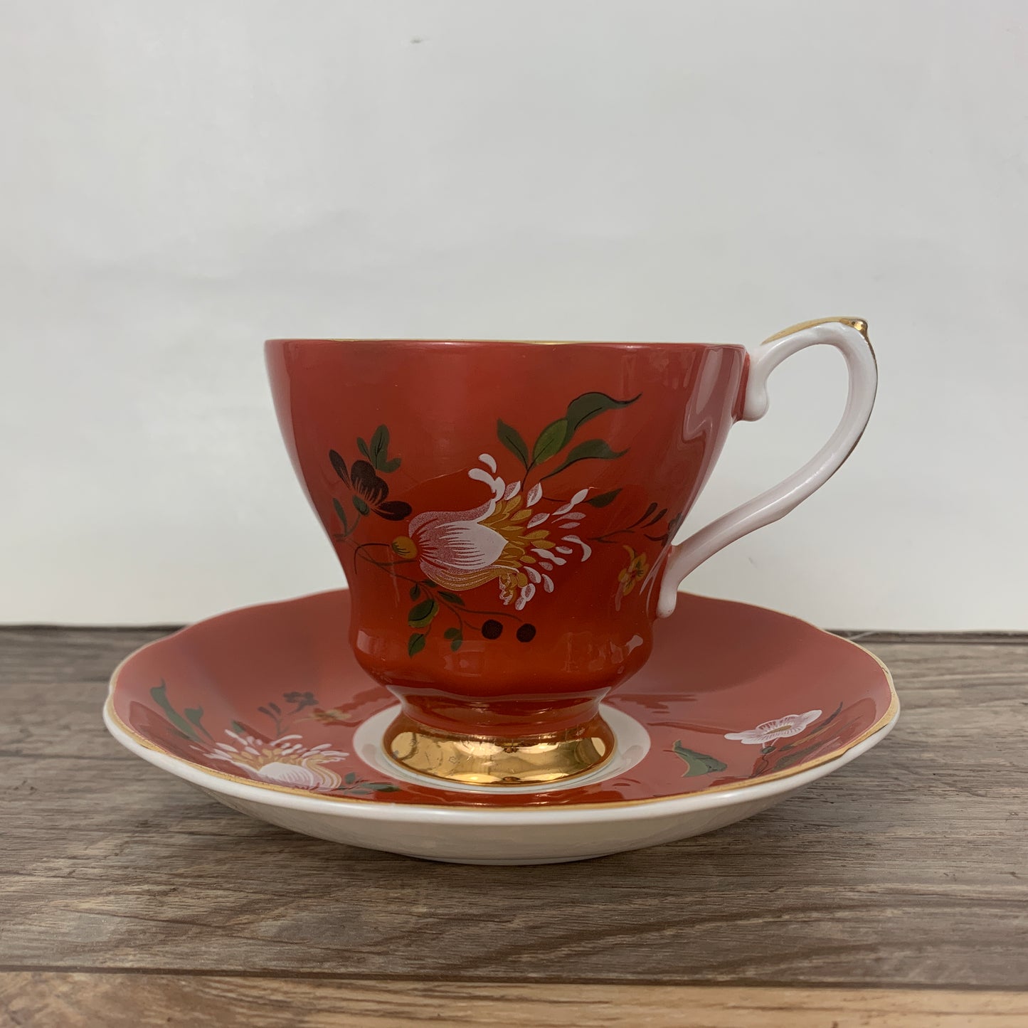 Royal Grafton Hand Painted Teacup and Saucer Set
