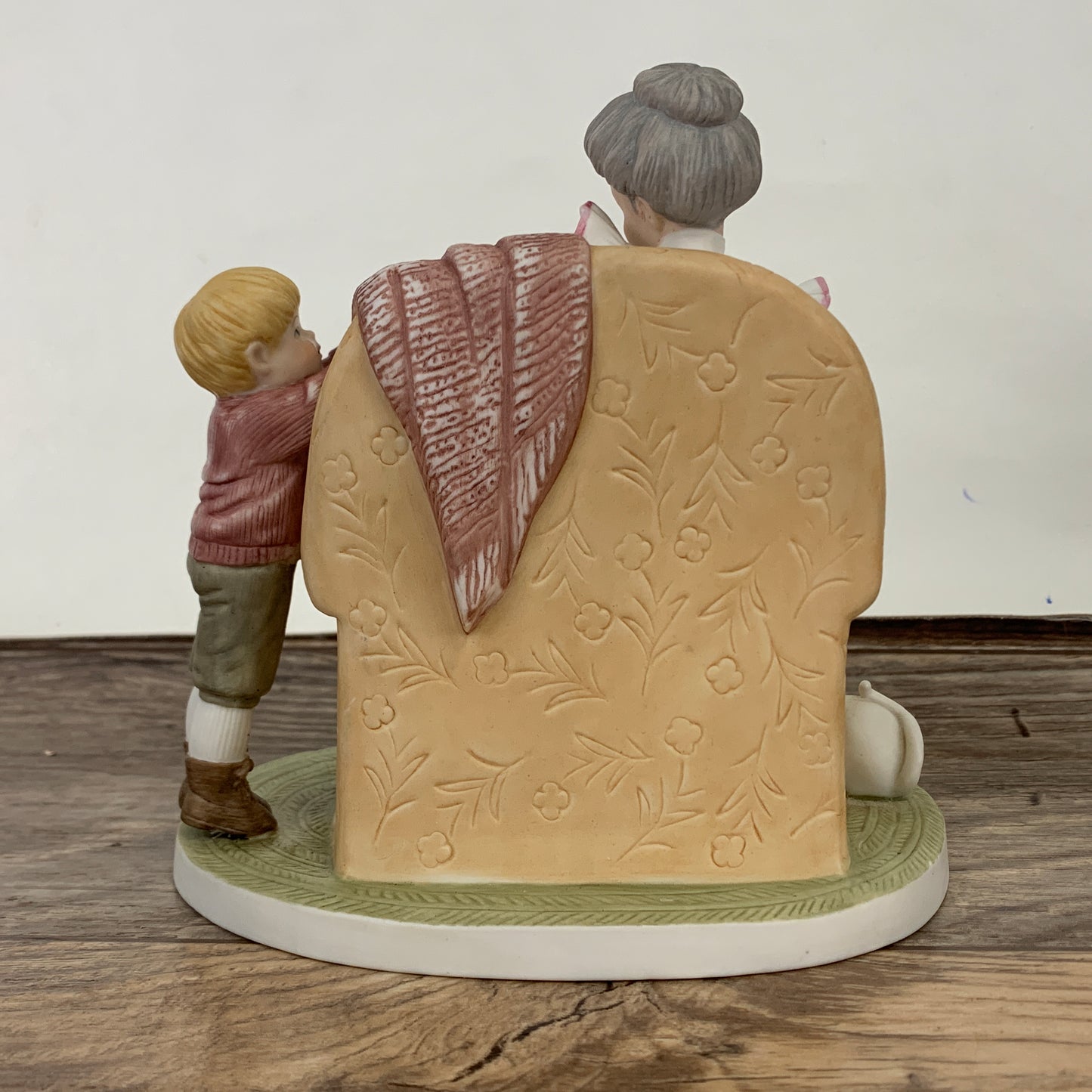 Vintage Enesco Look Grandma Figurine, Third in the Grandma and Grandson Series