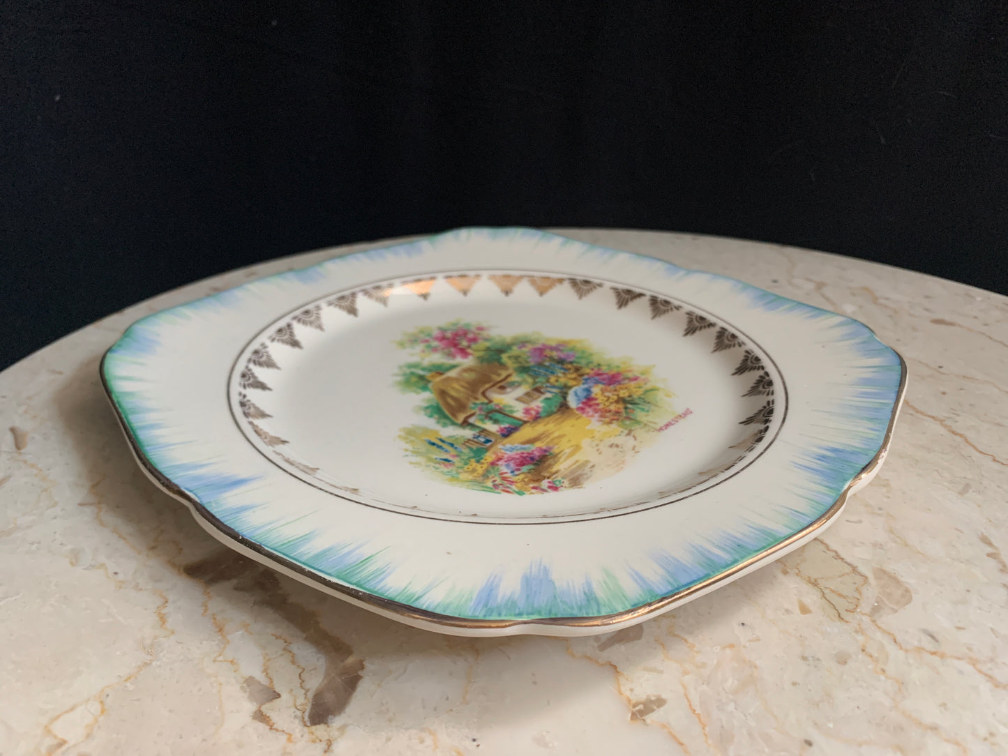 Vintage China Plate Homestead"