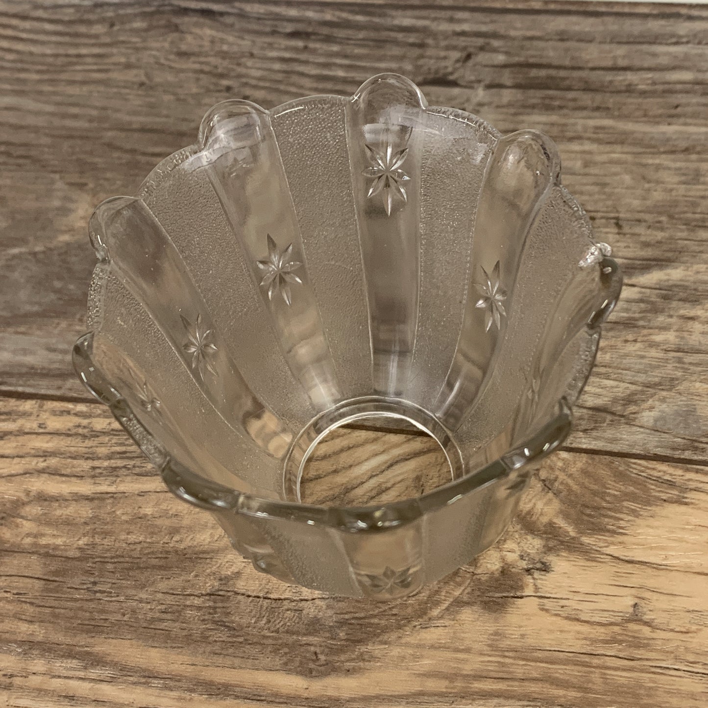 Glass Lamp Shade with Stripes and Stars