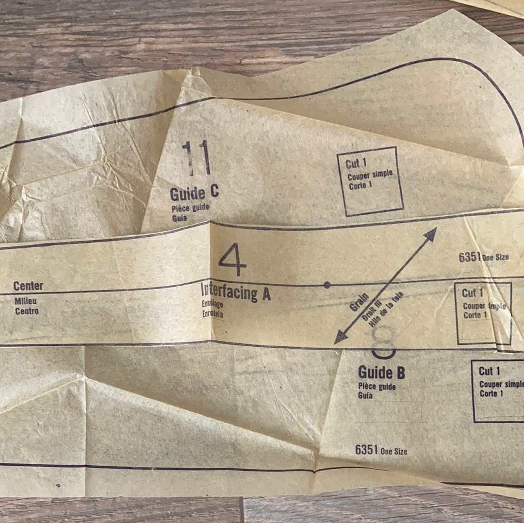 Mens Tie Vintage Sewing Pattern One Size Butterick 6351