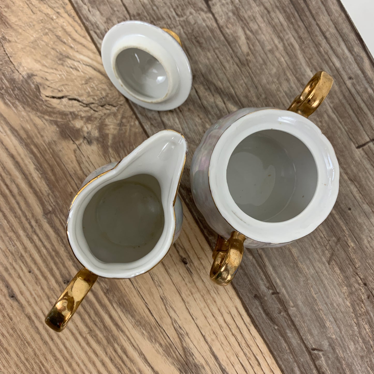 Japan Lustreware Cream and Sugar Set