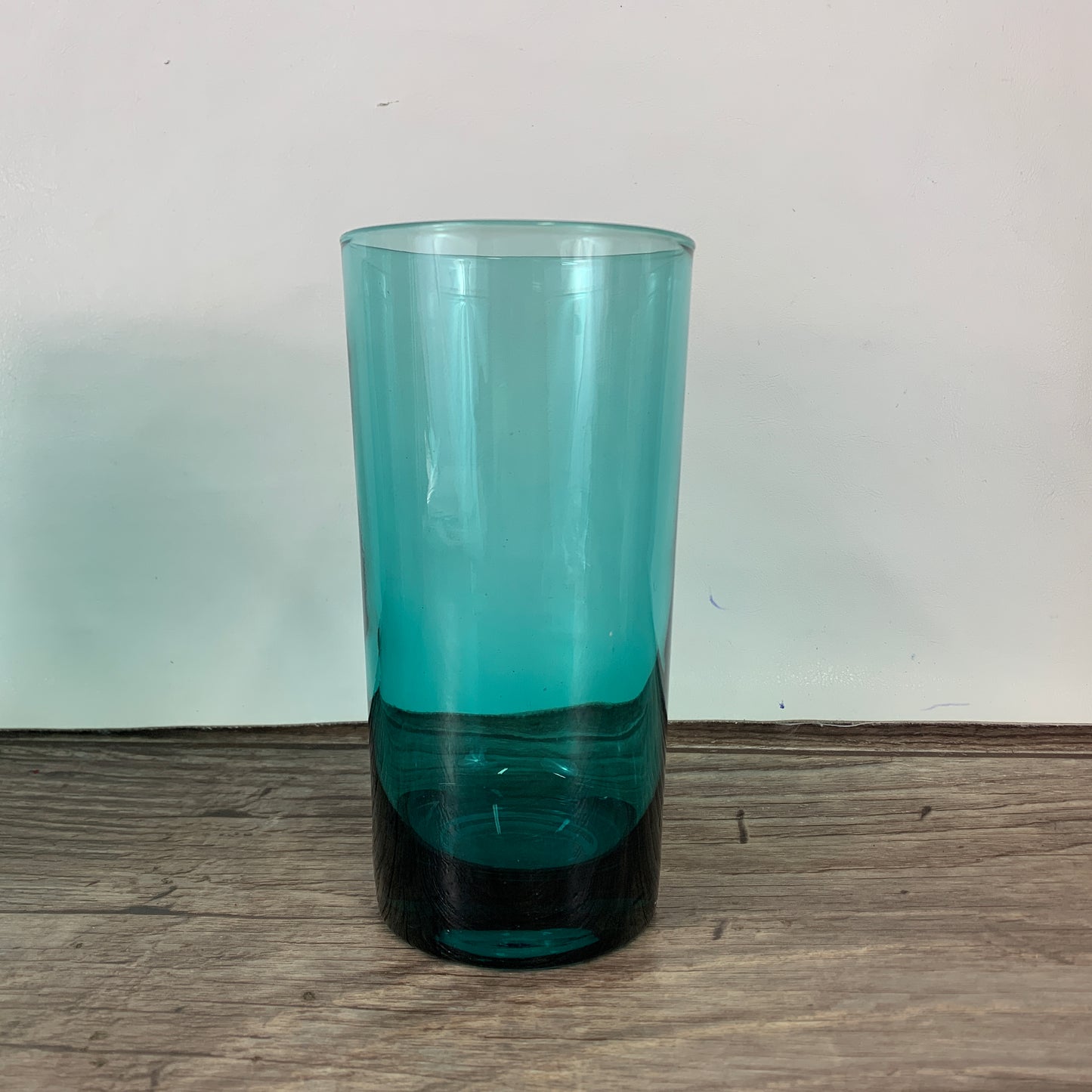 Cocktail Glasses Vintage Teal Green Juice Glass Set of 5 Tall