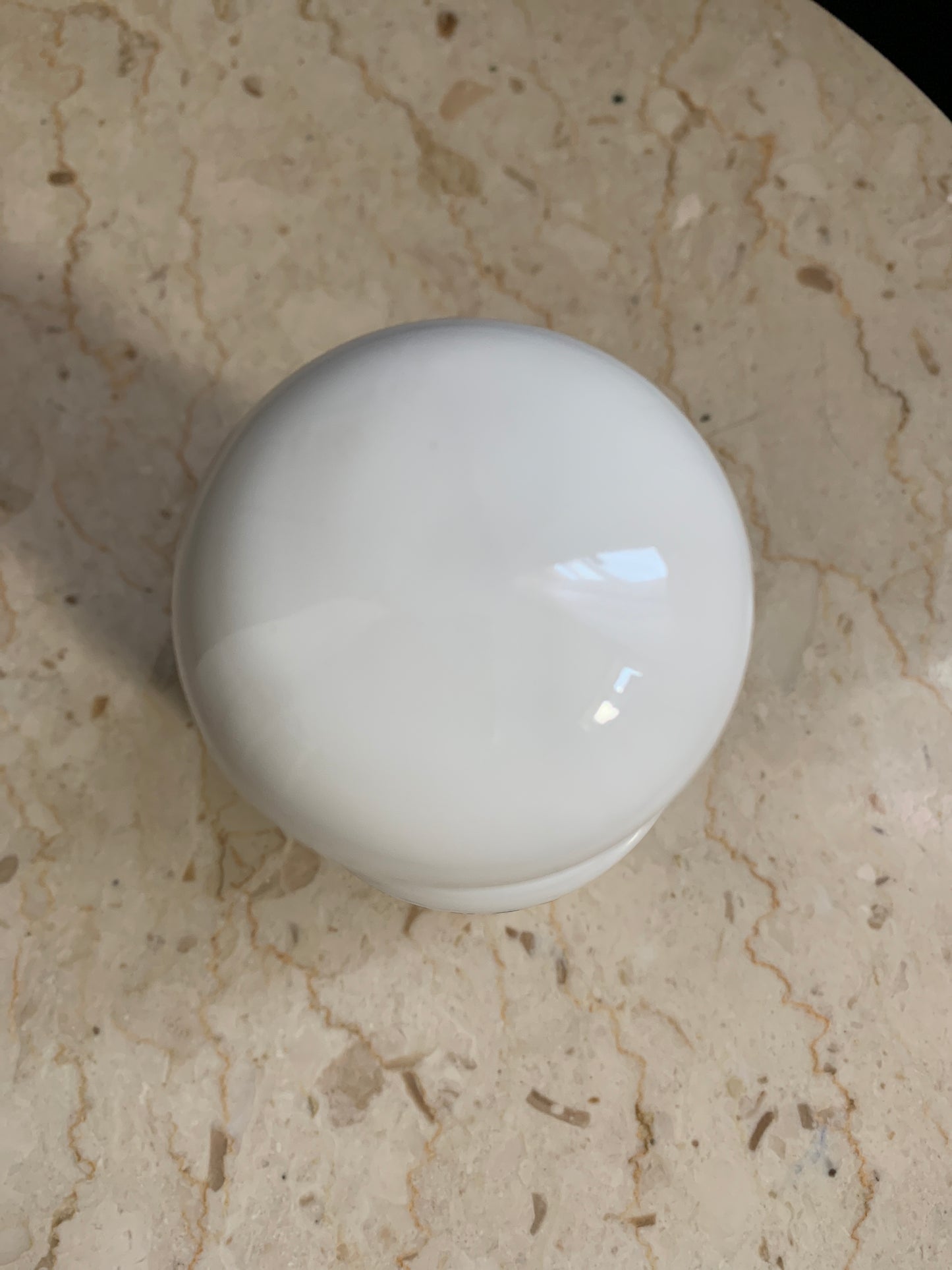 Milk Glass Jar Belgium Apothecary, Stash Jar or Spice Jar