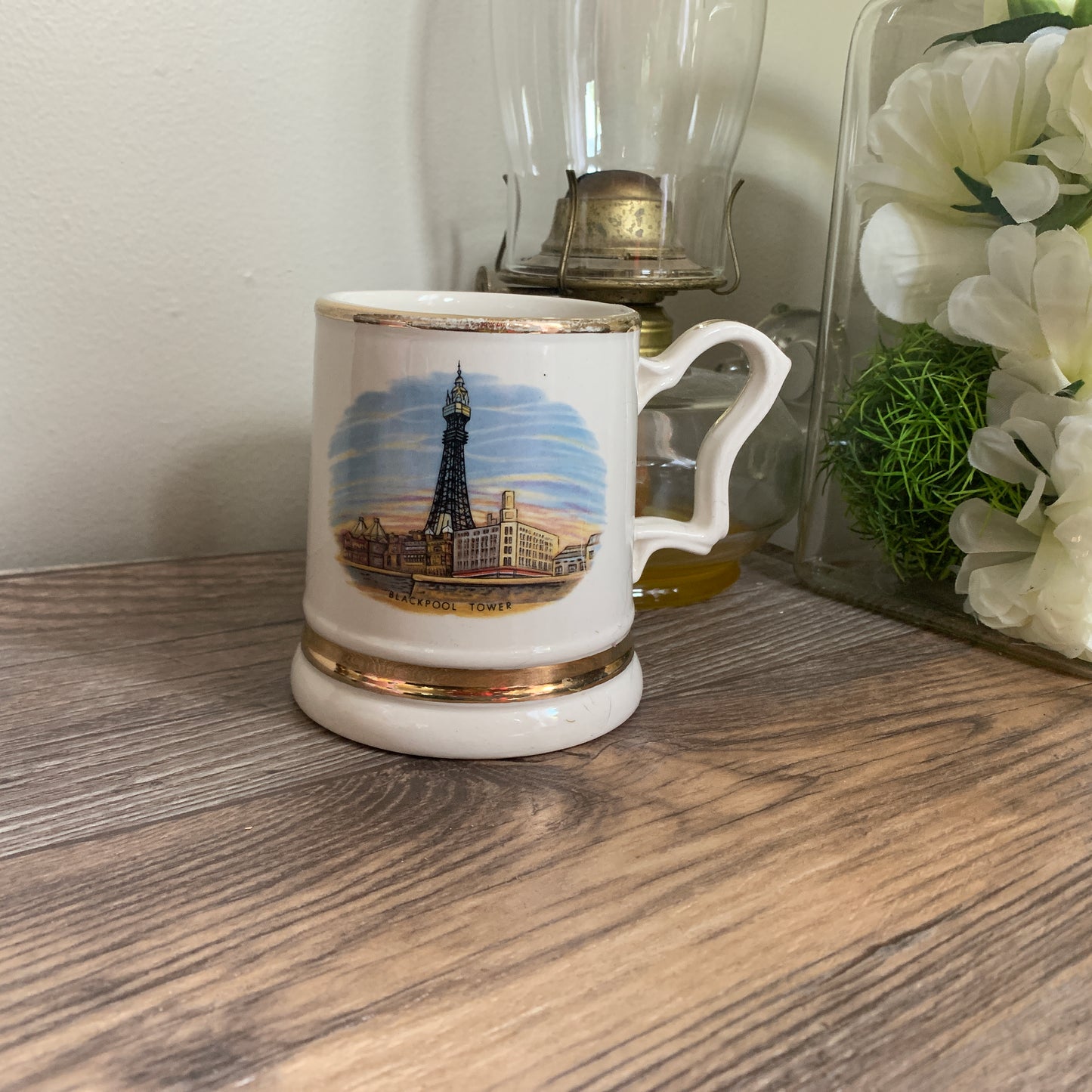 Blackpool Souvenir Mug Blackpool Tower City Scene Vintage Travel Souvenir