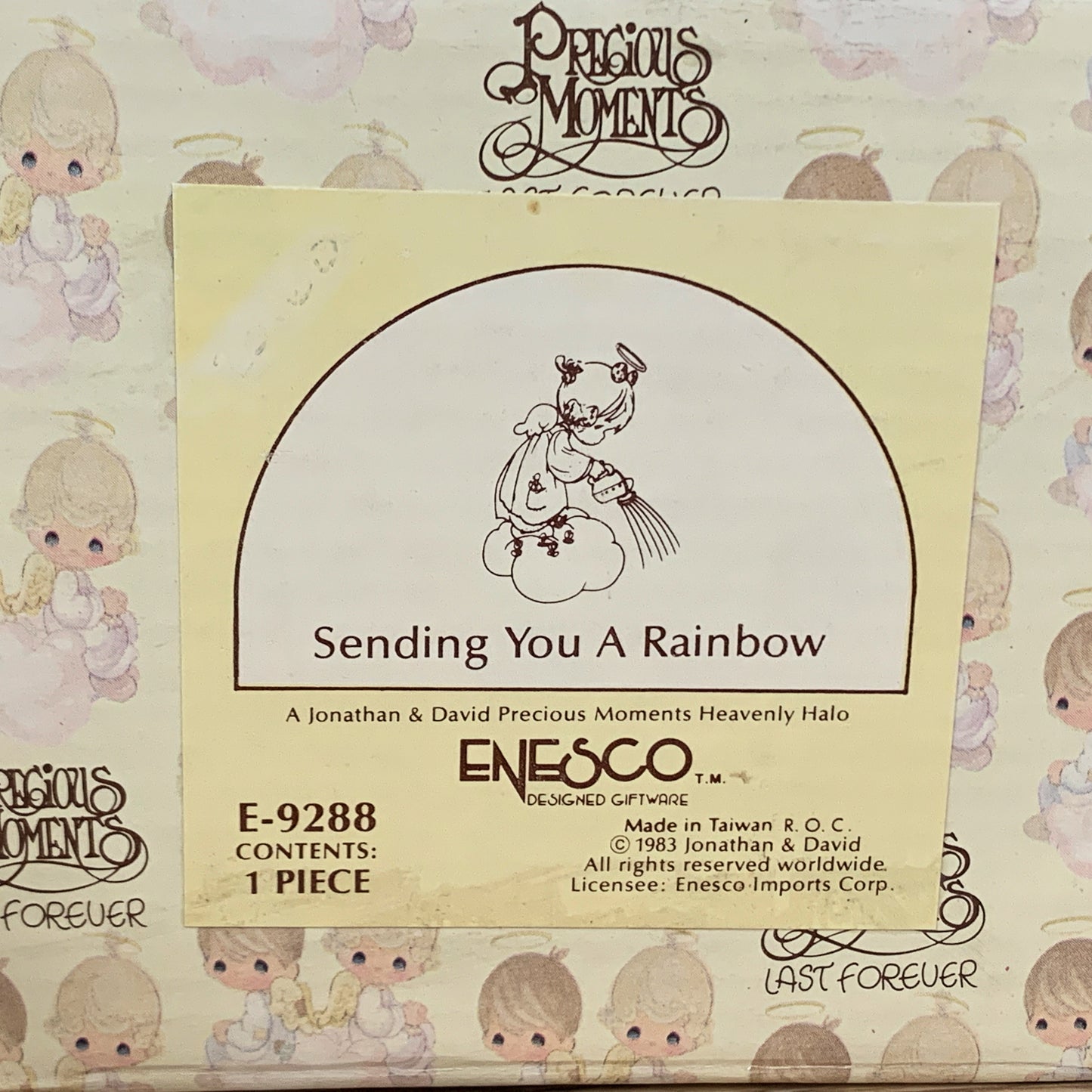 Sending You a Rainbow Precious Moments Heavenly Halo Porcelain Figurine