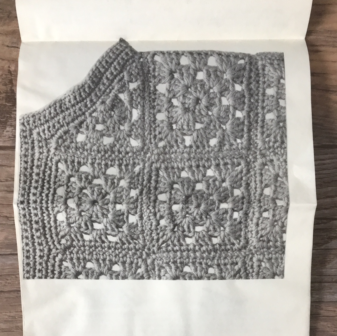 Crocheted Ladies Jacket Pattern Size 10 12 or Size 14 16