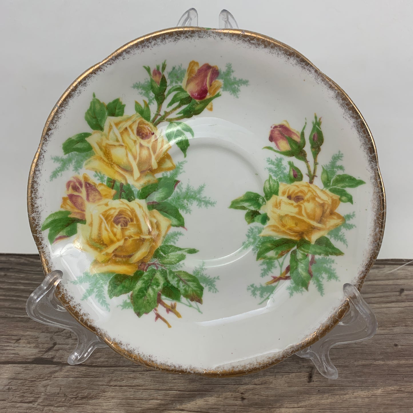 Vintage Royal Albert Tea Rose Tea Cup with Yellow Roses
