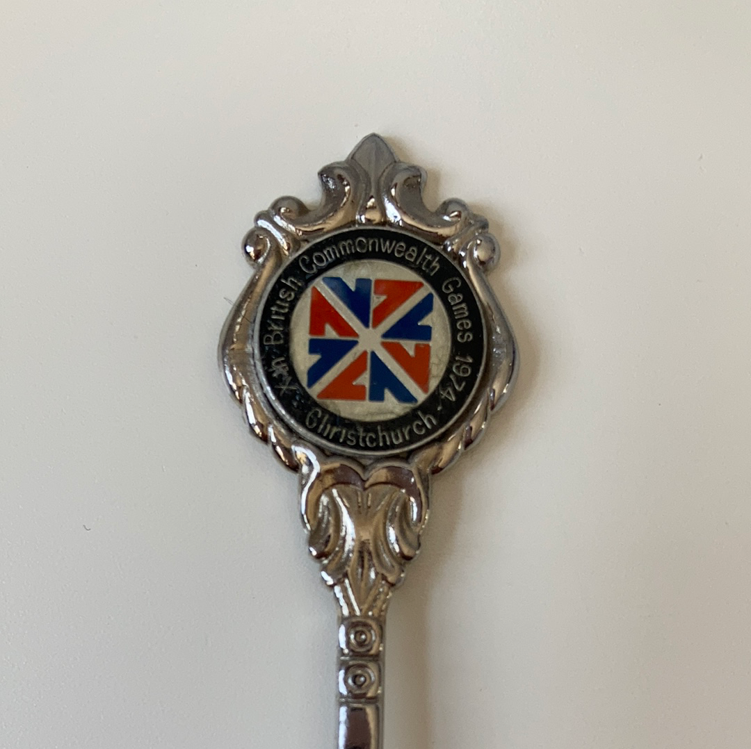 1974 British Commonwealth Games Christchurch New Zealand Collectible Souvenir Spoon