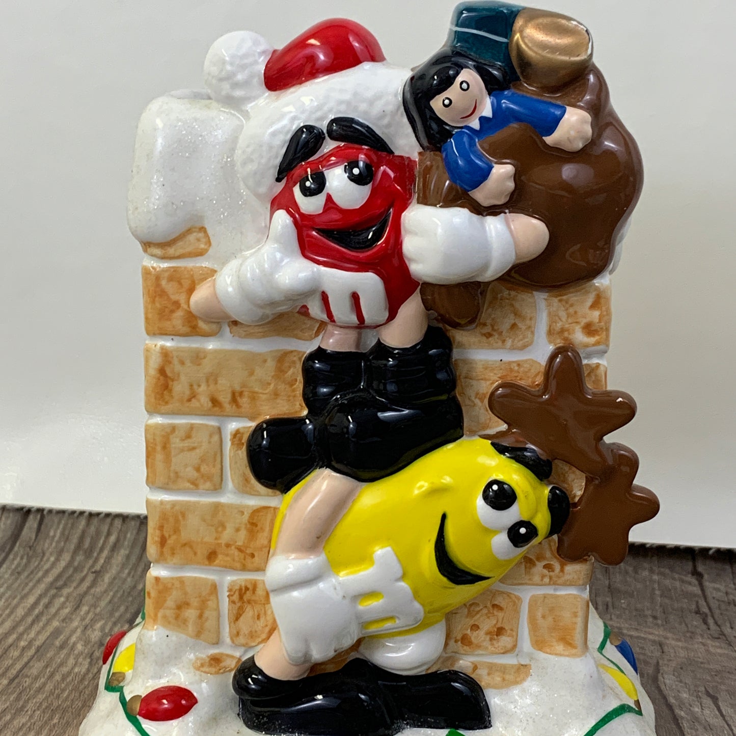 m&m Christmas Chimney Planter or Vase