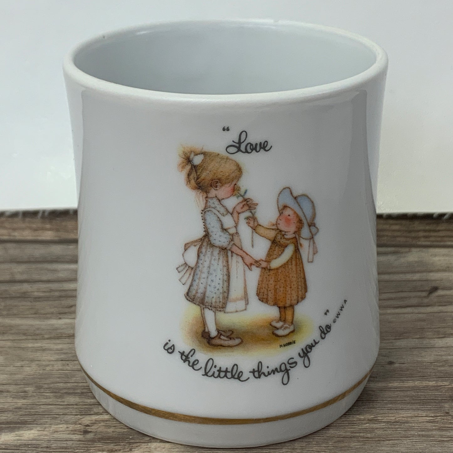 Holly Hobbie Porcelain Cup Love is the Little Things You Do