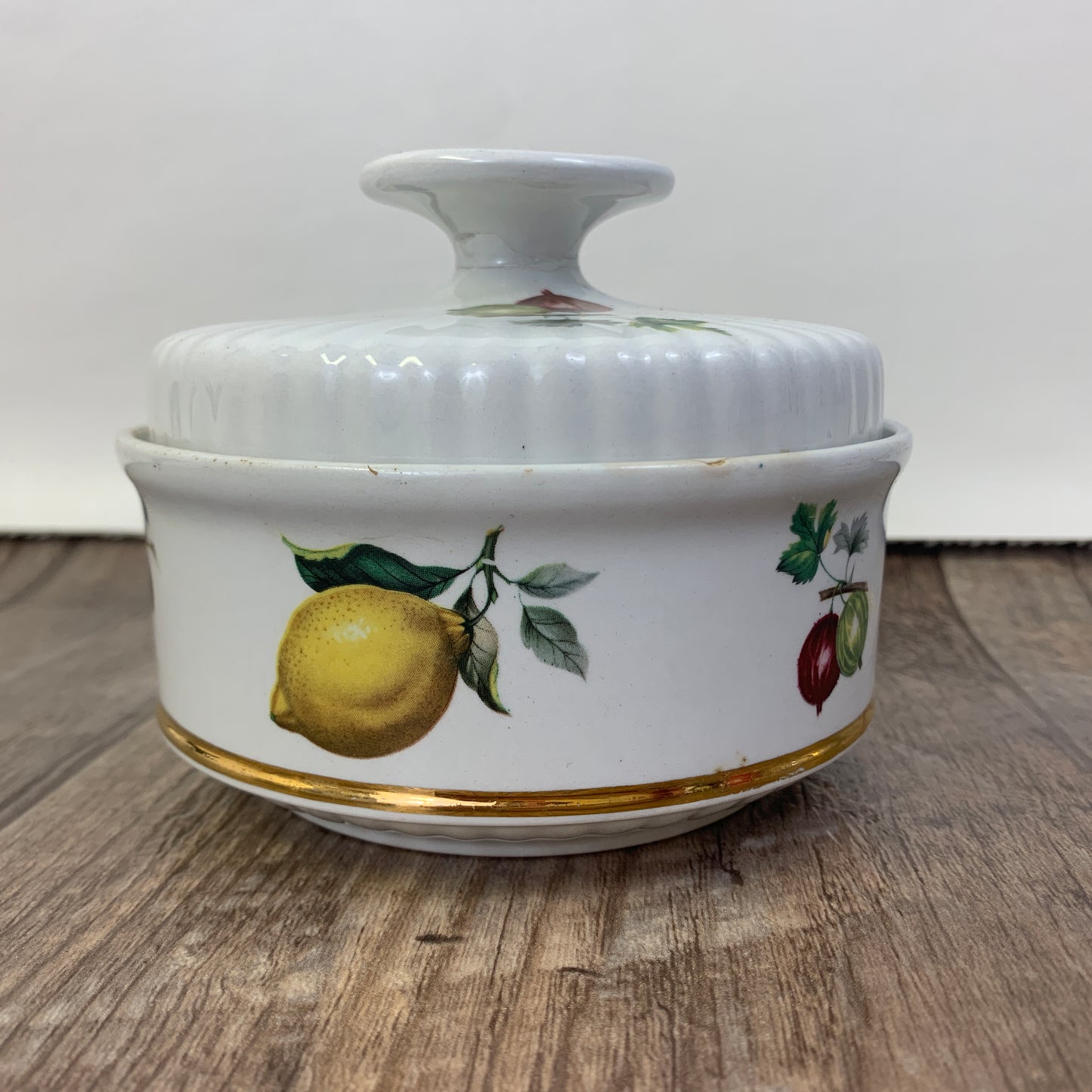 Alfred Meakin Glo White Coffee Set Coffee Pot Cream Sugar Fruit Motif Tea Set
