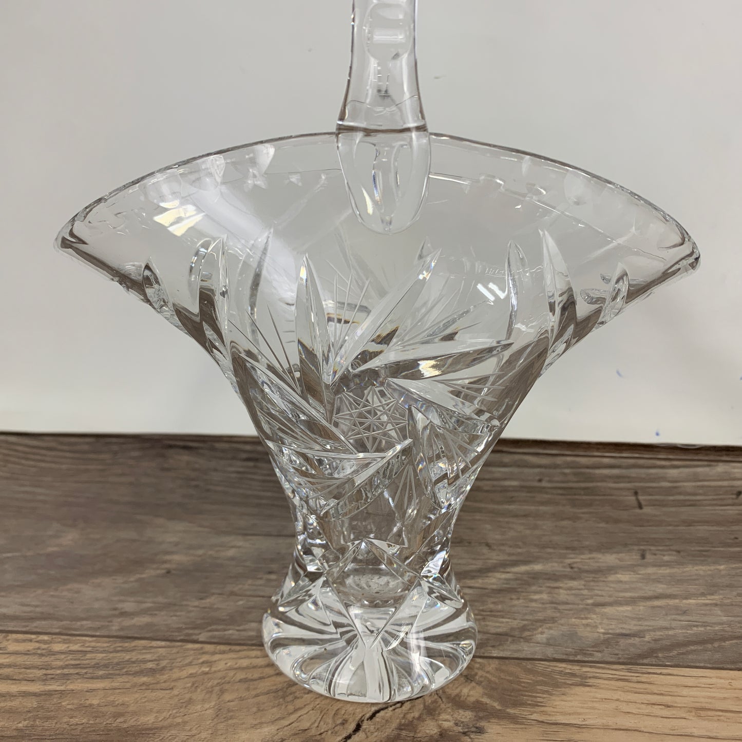 Crystal Basket with Pinwheel Pattern