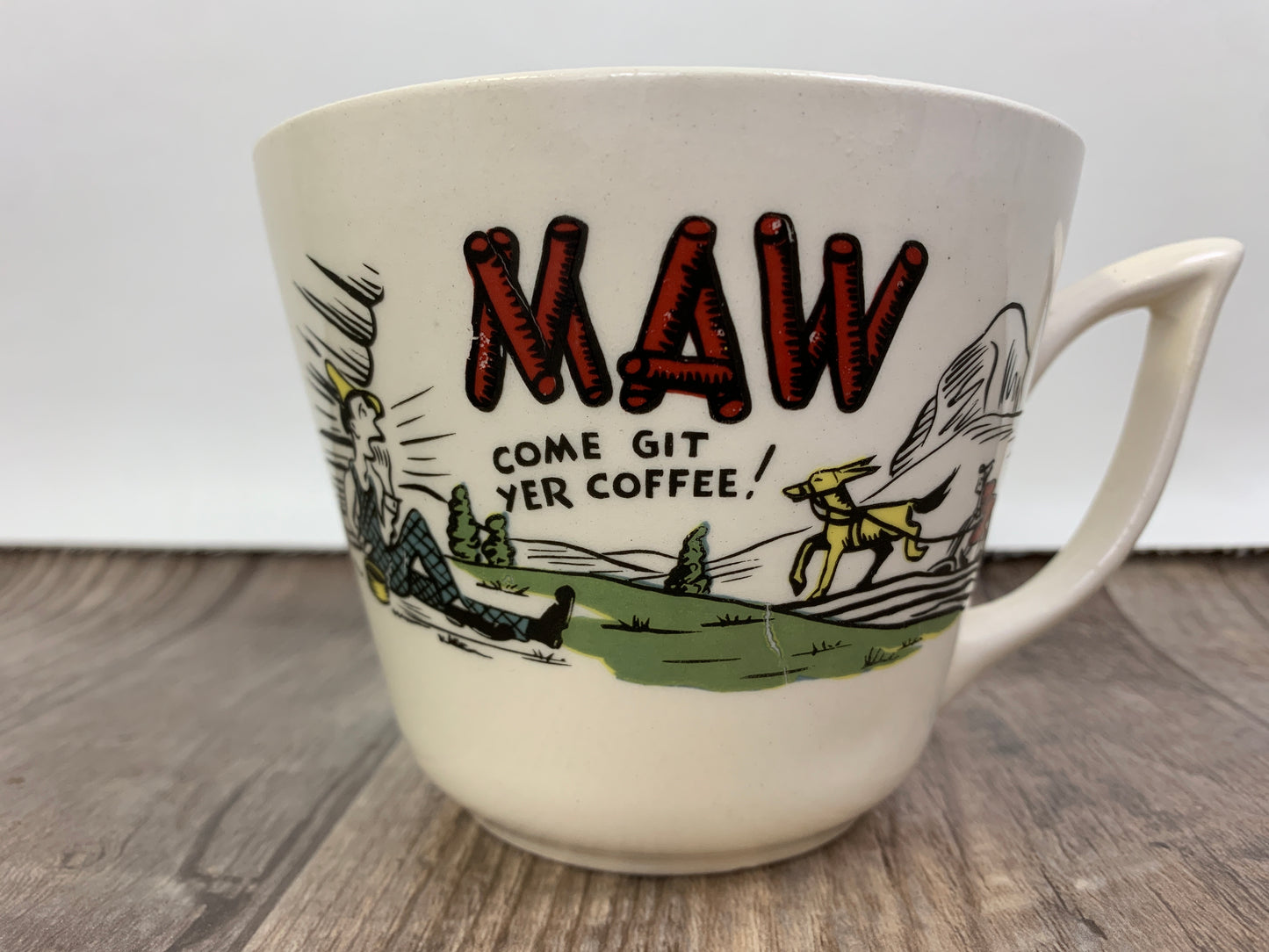 Vintage Coffee Mug "Maw Come Git Yer Coffee" Funny Coffee Mug Gift for Mom