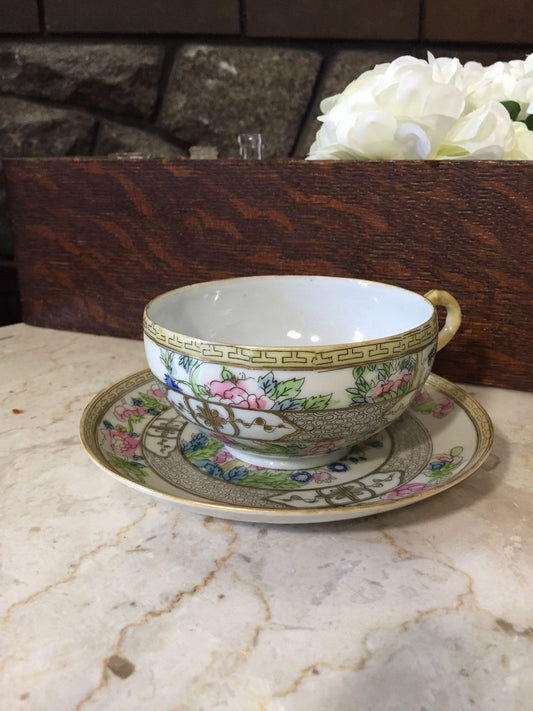 Japanese Garden Hand Painted Teacup