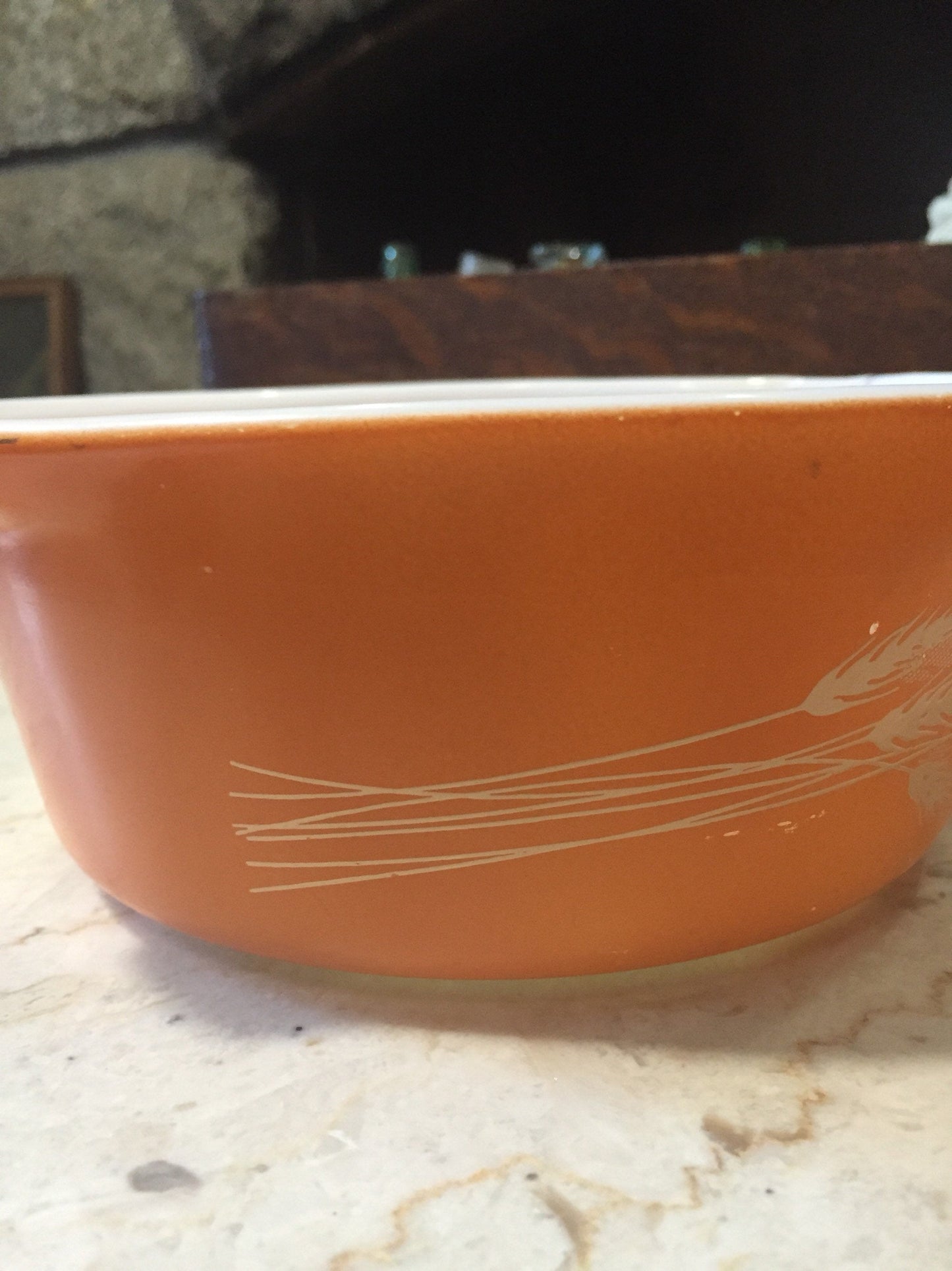 Vintage Pyrex Autumn Harvest 472 Casserole Dish- Orange Baking Dish - Oven to Table Pyrex Dinnerware