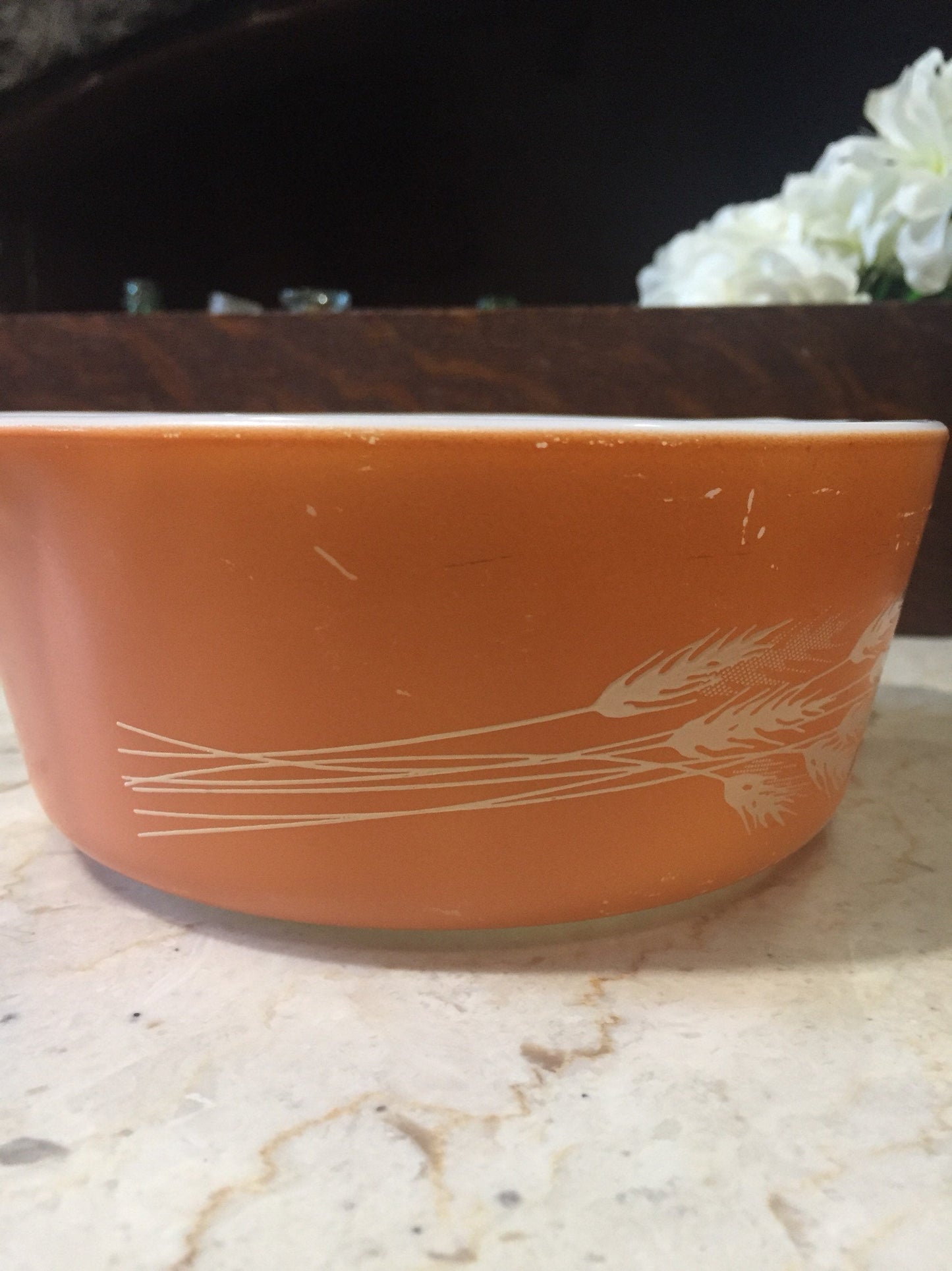 Vintage Pyrex Autumn Harvest 472 Casserole Dish- Orange Baking Dish - Oven to Table Pyrex Dinnerware