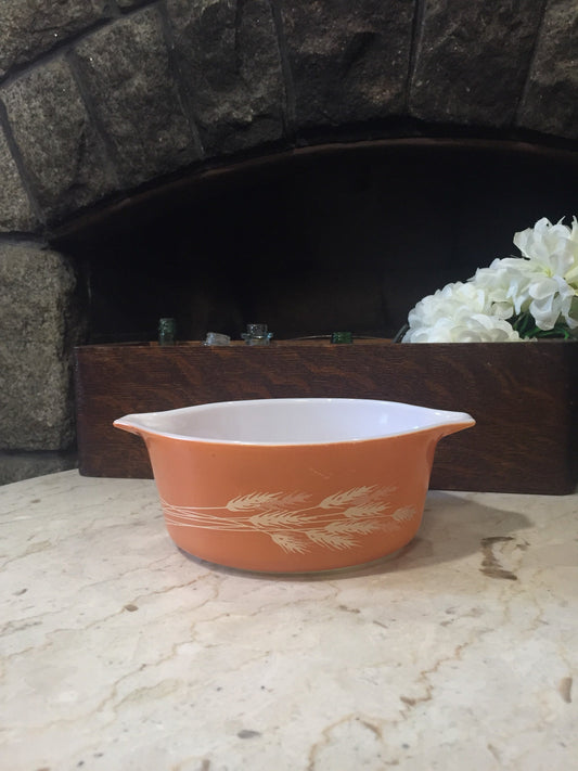 Vintage Pyrex Autumn Harvest 472 Casserole Dish- Orange Baking Dish - Oven to Table Pyrex Dinnerware