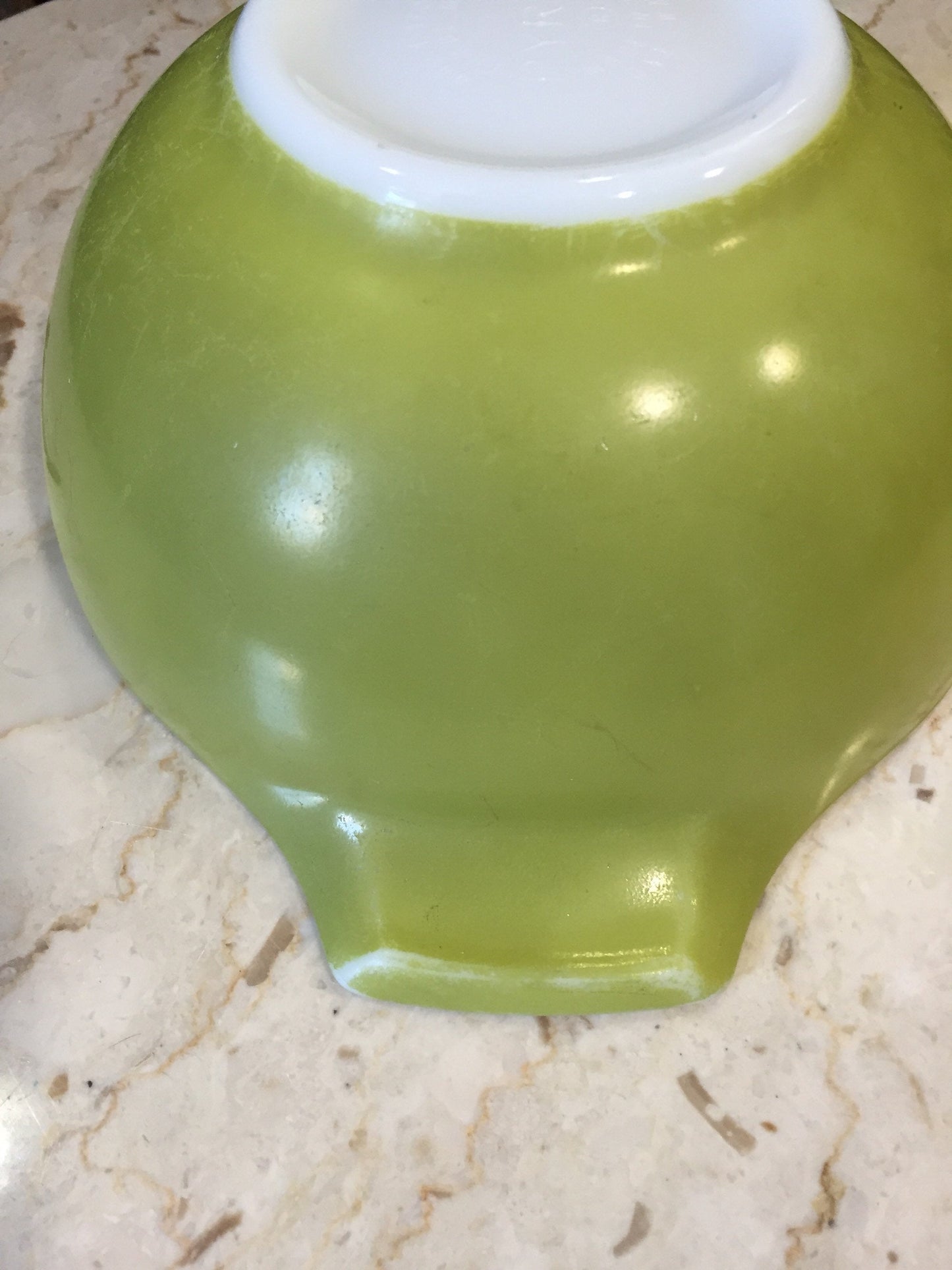 Vintage Pyrex Avocado Green Mixing Bowl 442 - Pyrex Vintage Mixing Bowls - Pyrex Cinderella Bowl 442 - Pyrex Mixing Bowl - Green Bowl