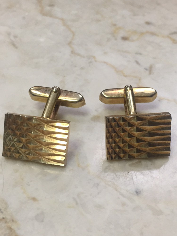 Vintage Goldtone Cufflinks-Vintage Cufflinks