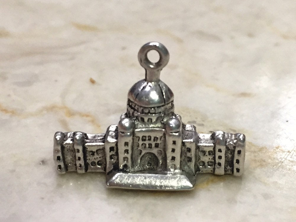 Vintage Parliament Building 3D Charm Bracelet Charm-Vintage Sterling Silver Charm-Vintage Travel Charm for Bracelet-Vintage Charms