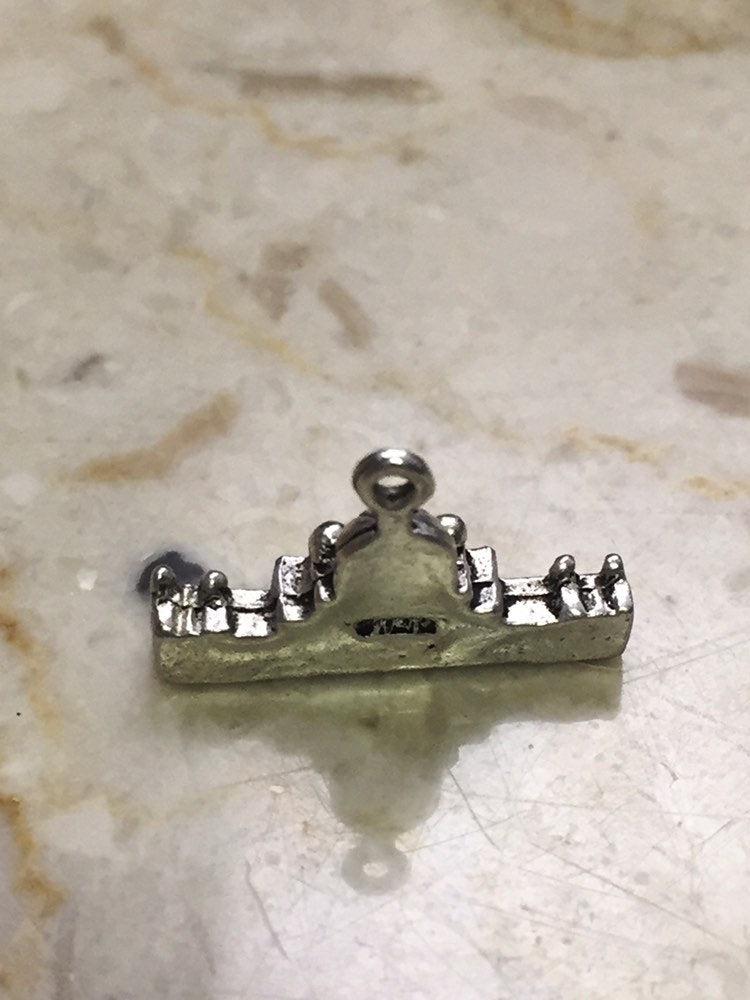 Vintage Parliament Building 3D Charm Bracelet Charm-Vintage Sterling Silver Charm-Vintage Travel Charm for Bracelet-Vintage Charms