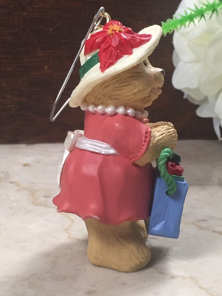 Vintage Christmas Ornament Mom Bear 1993