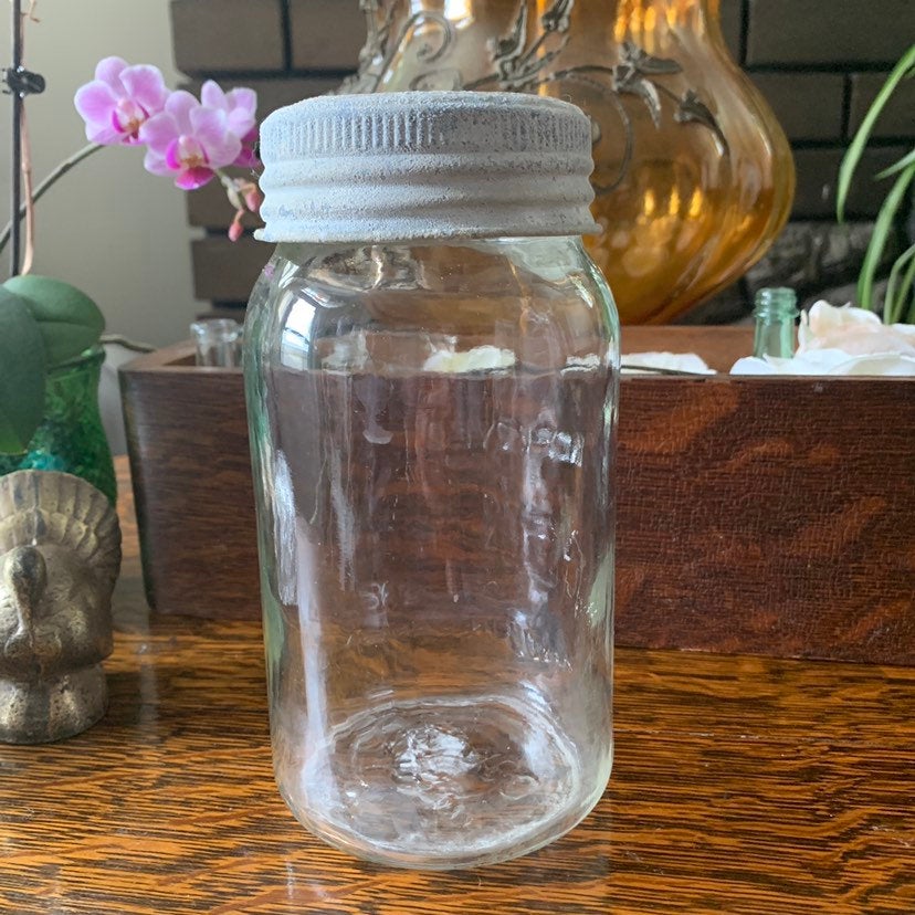 Vintage Fruit Jar Corona Glass Jar