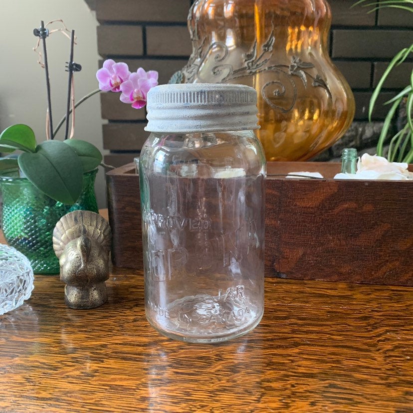 Vintage Fruit Jar Corona Glass Jar