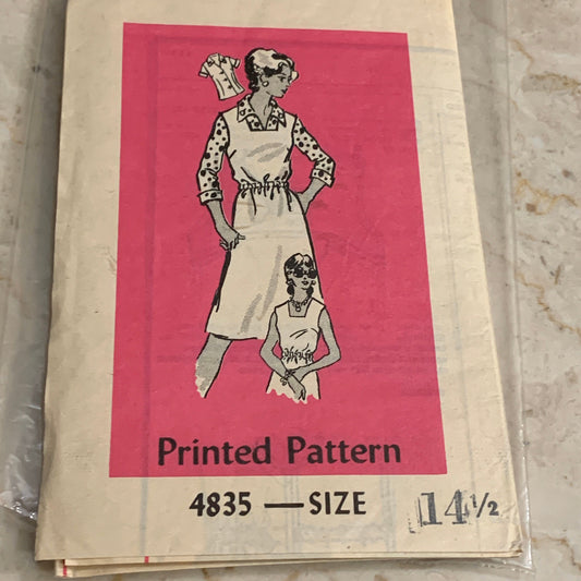 Sleeveless Jumper or Dress Vintage Sewing Pattern