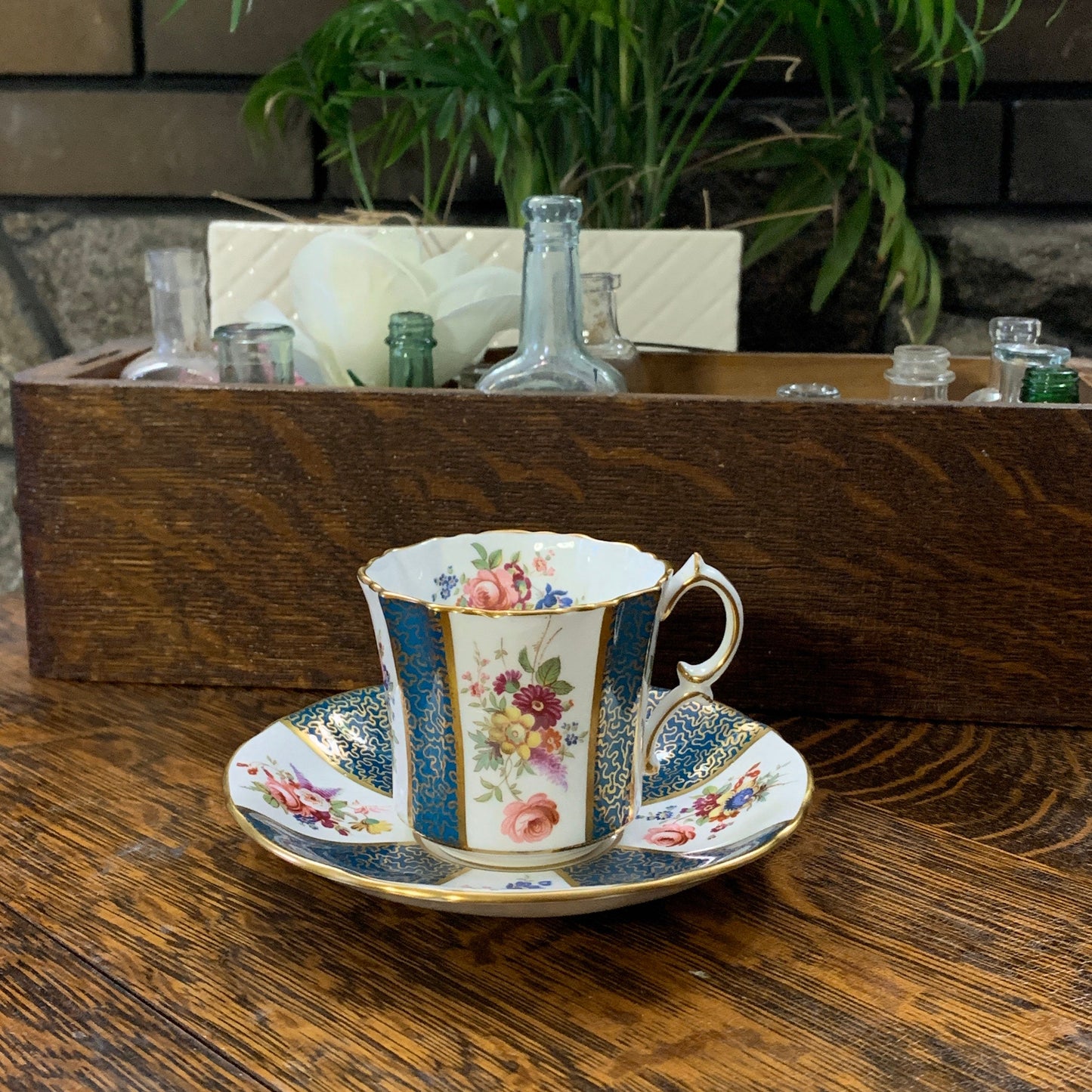 Hammersley & Co Floral Teacup and Saucer