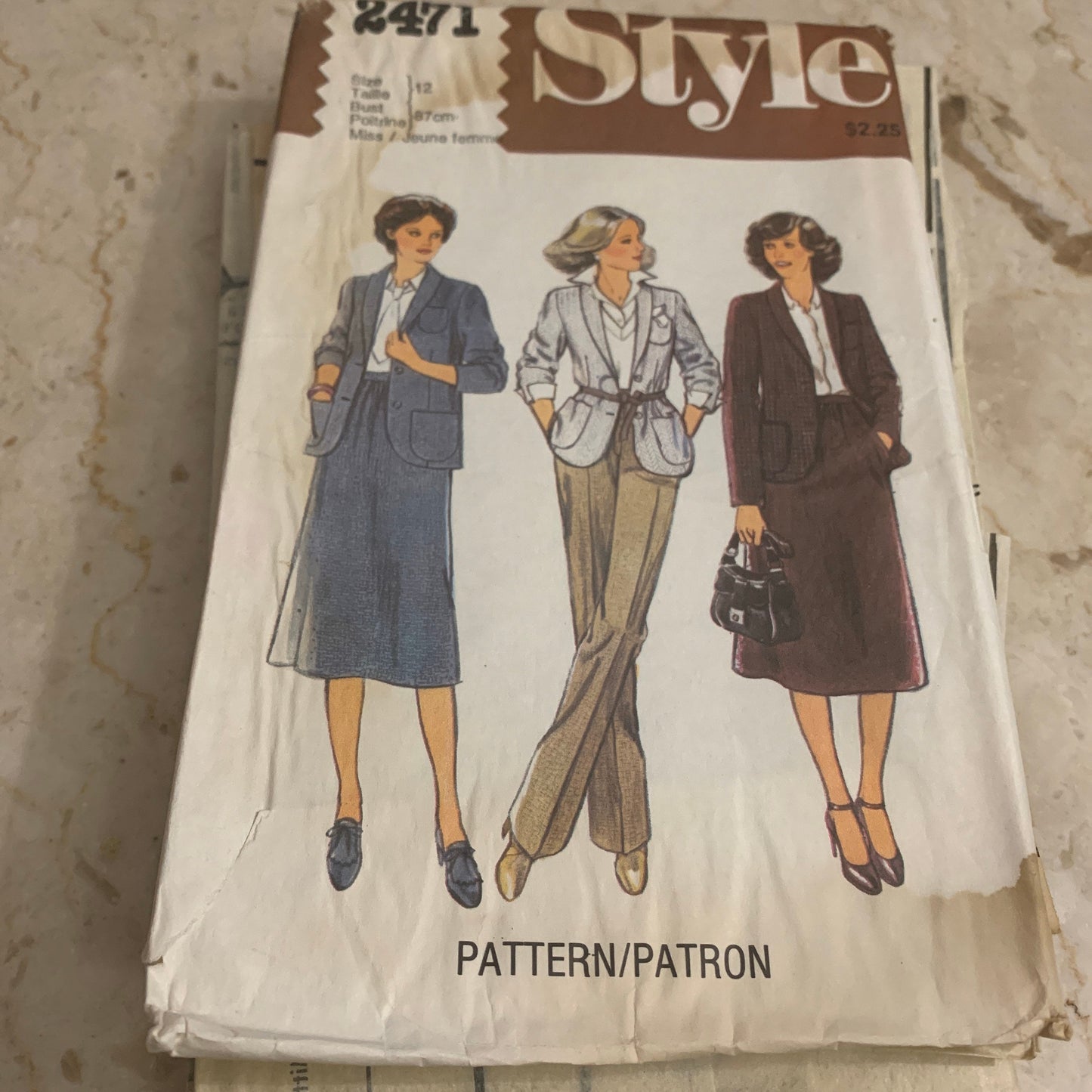 Misses Unlined Jacket, Skirt and Trousers