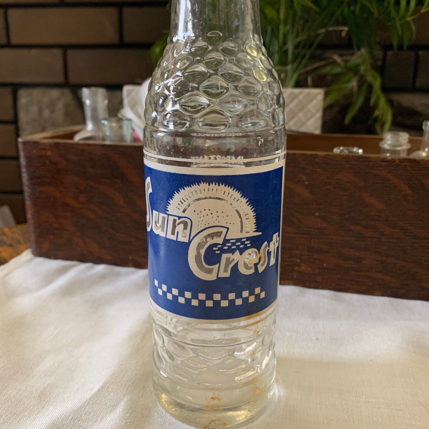 Vintage Pop Bottle Sun Crest Soda Toronto Ontario Canada Collectable Mid Century Canadiana