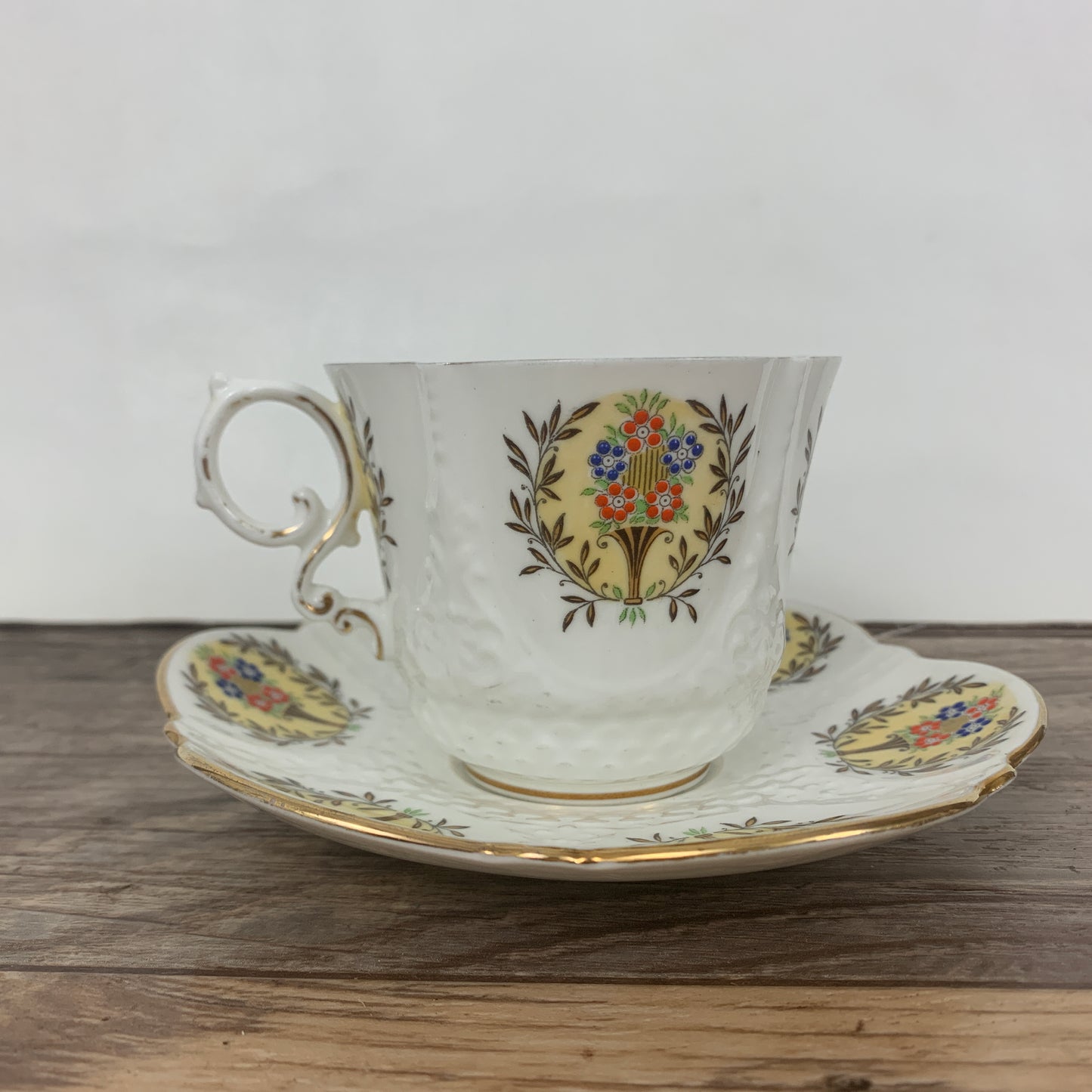 Aynsley Vintage Hand Painted Teacup and Saucer