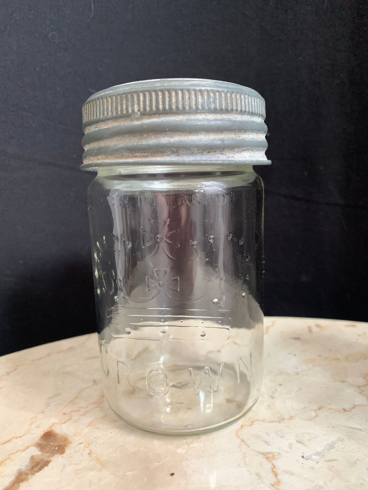 Vintage Crown Jar