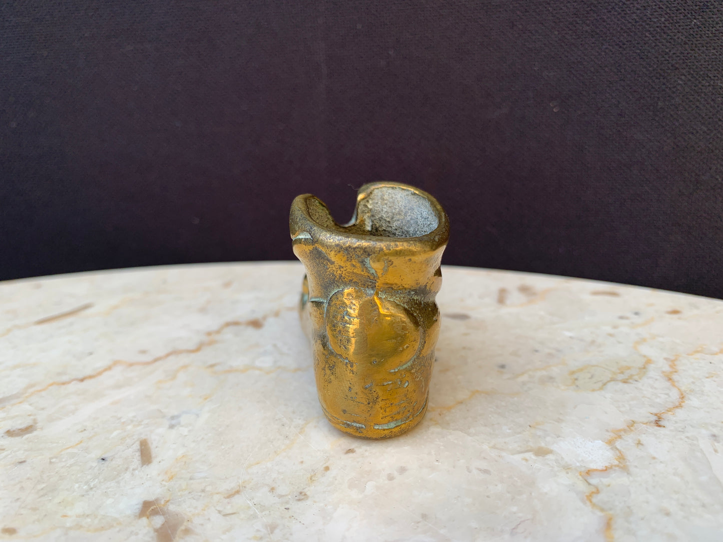 Brass Boot Vintage Brass Miniature