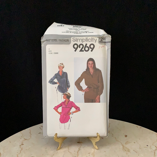 Miss Pull Over Tunic Vintage Sewing Pattern Simplicity 9269