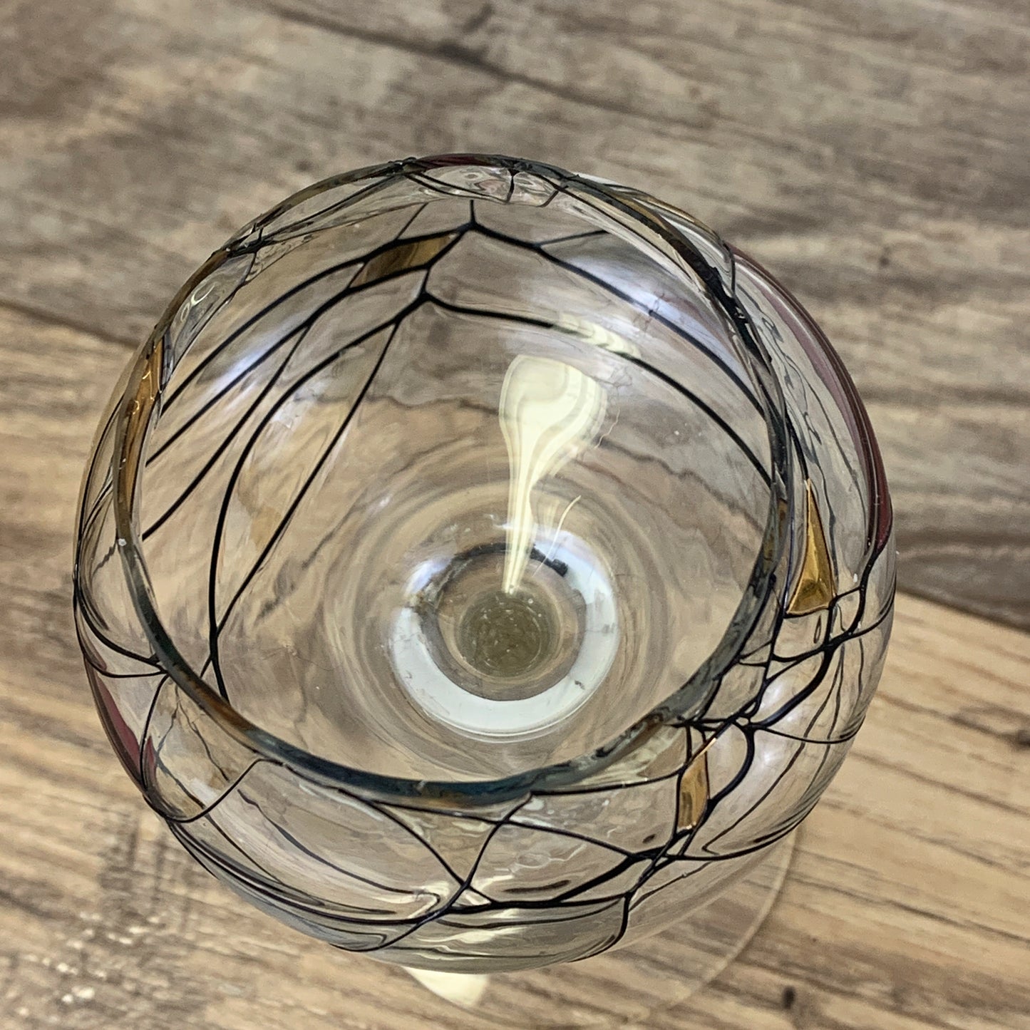 Stained Glass Tealight Holder Partylite Calypso Mosaic Tea Light Holder Vintage 90s Art Glass Candleholder