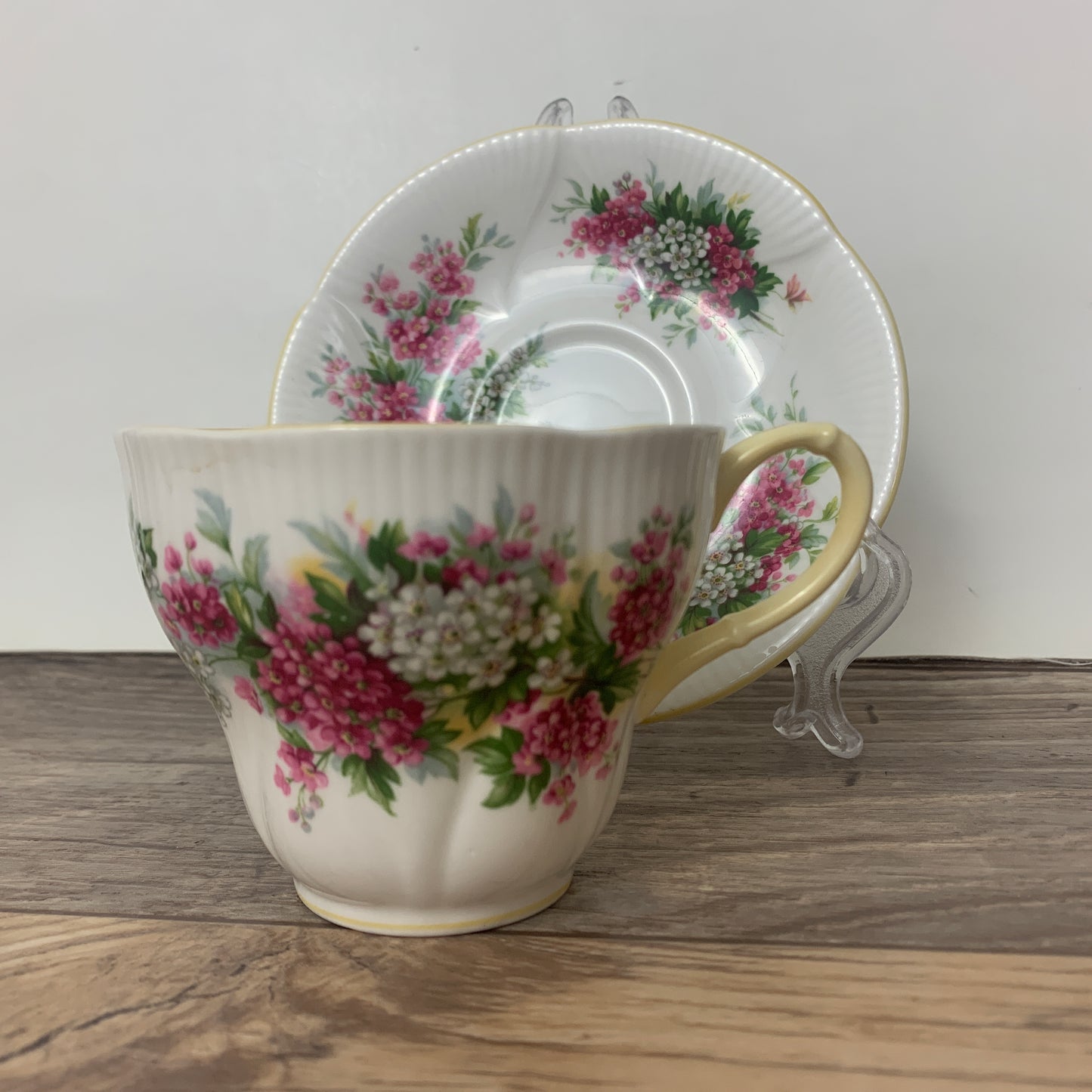 Vintage Royal Albert Teacup and Saucer Blossom Time Series Hawthorn