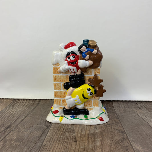 m&m Christmas Chimney Planter or Vase