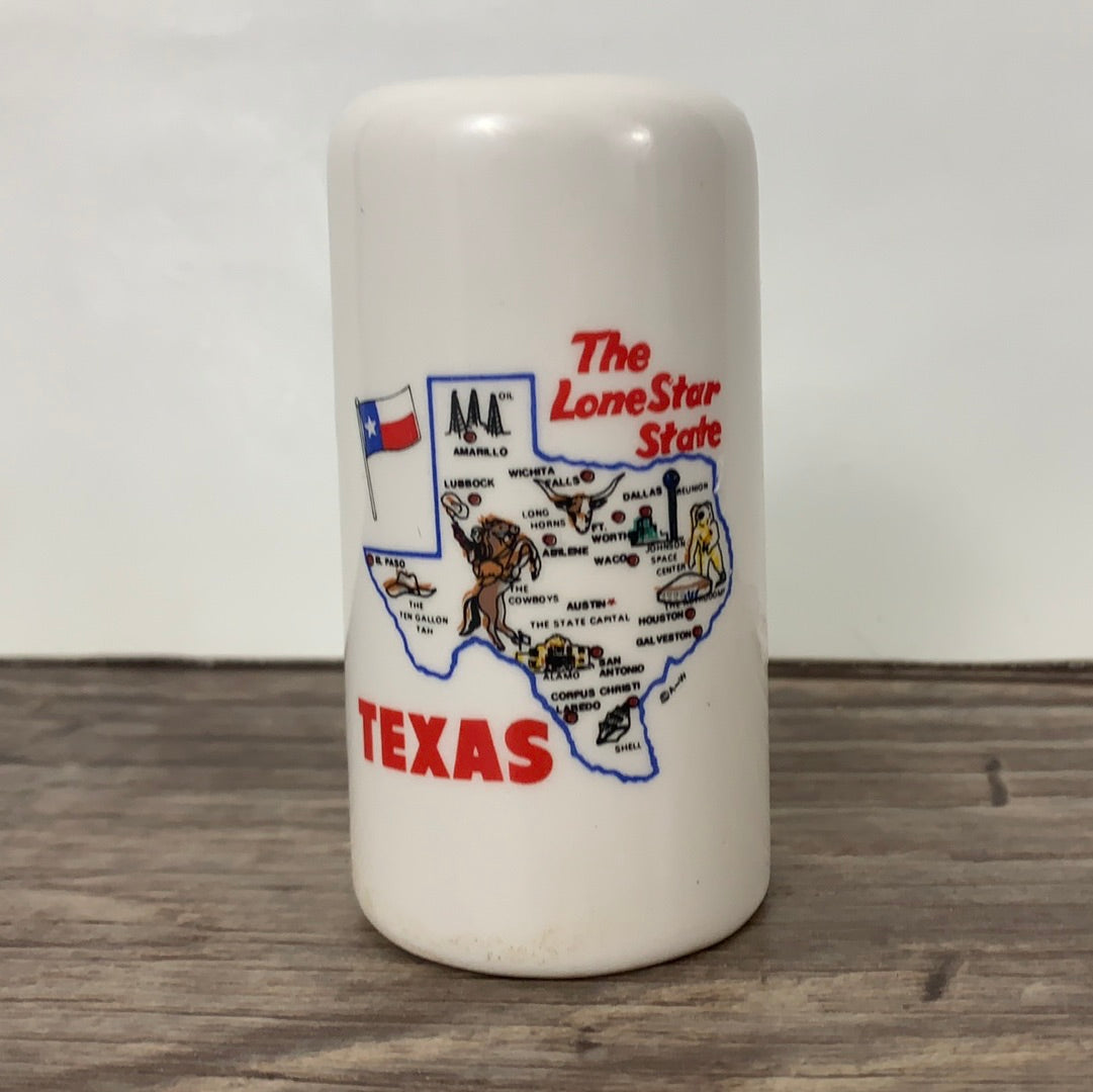 Vintage Texas Travel Souvenir Salt and Pepper Shakers