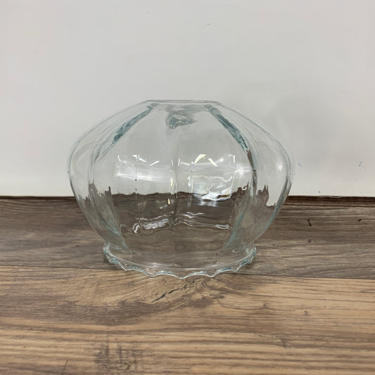 Clear Glass Light Shade with Scalloped Edge