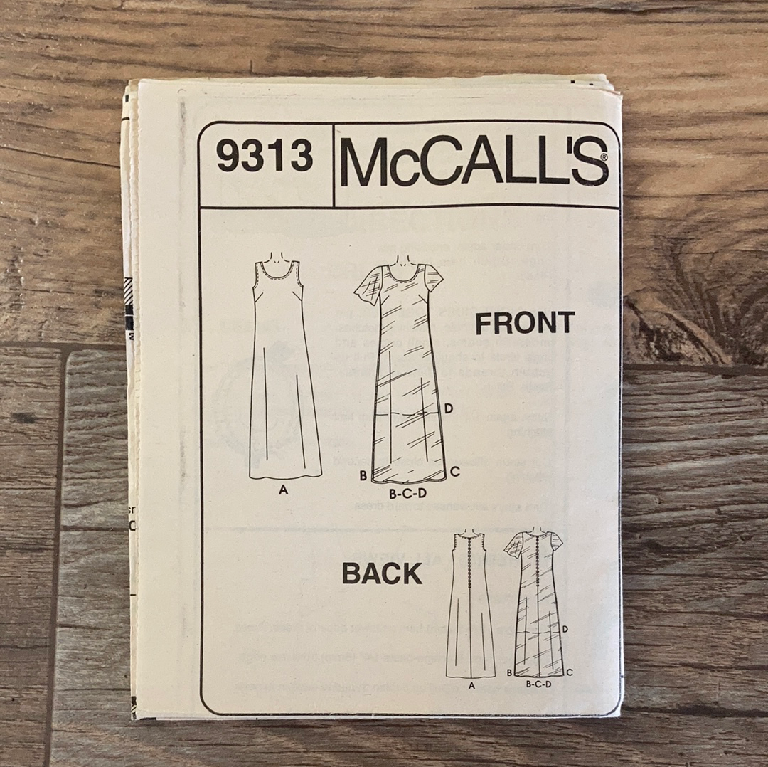 Misses Vintage Sewing Pattern Short Sleeve Dress 9 Ways Size 8 to 12 McCalls 8107